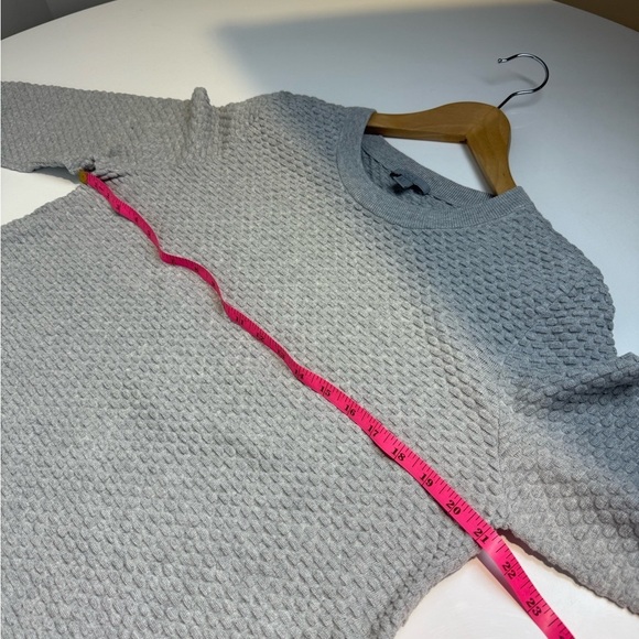 COS Women's Bubble Knit Melange Long Sleeve Pullover Crewneck Sweater - Picture 6 of 7